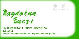 magdolna buczi business card